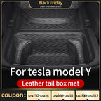 Front  rear Leather trunk For Tesla model Y trunk mat accessories 2020-2023  tesla y accessoires