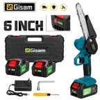 Giasm 6 inch Electric Saw Cordless Electric Chainsaw Garden Cutting Loppers Wood Cutting Power Tools For makita 18v battery pin