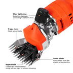 [6 gears adjustable speed] 1200W 110V/220V Electric Shearing Sheep Shear Animal Trimmer Cutter Hair Wool Scissor
