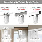 Wifi 3 in 1 Smart Curtain Motor Opener Aluminum Motorized Curtain System Automatic Electric Curtain Track