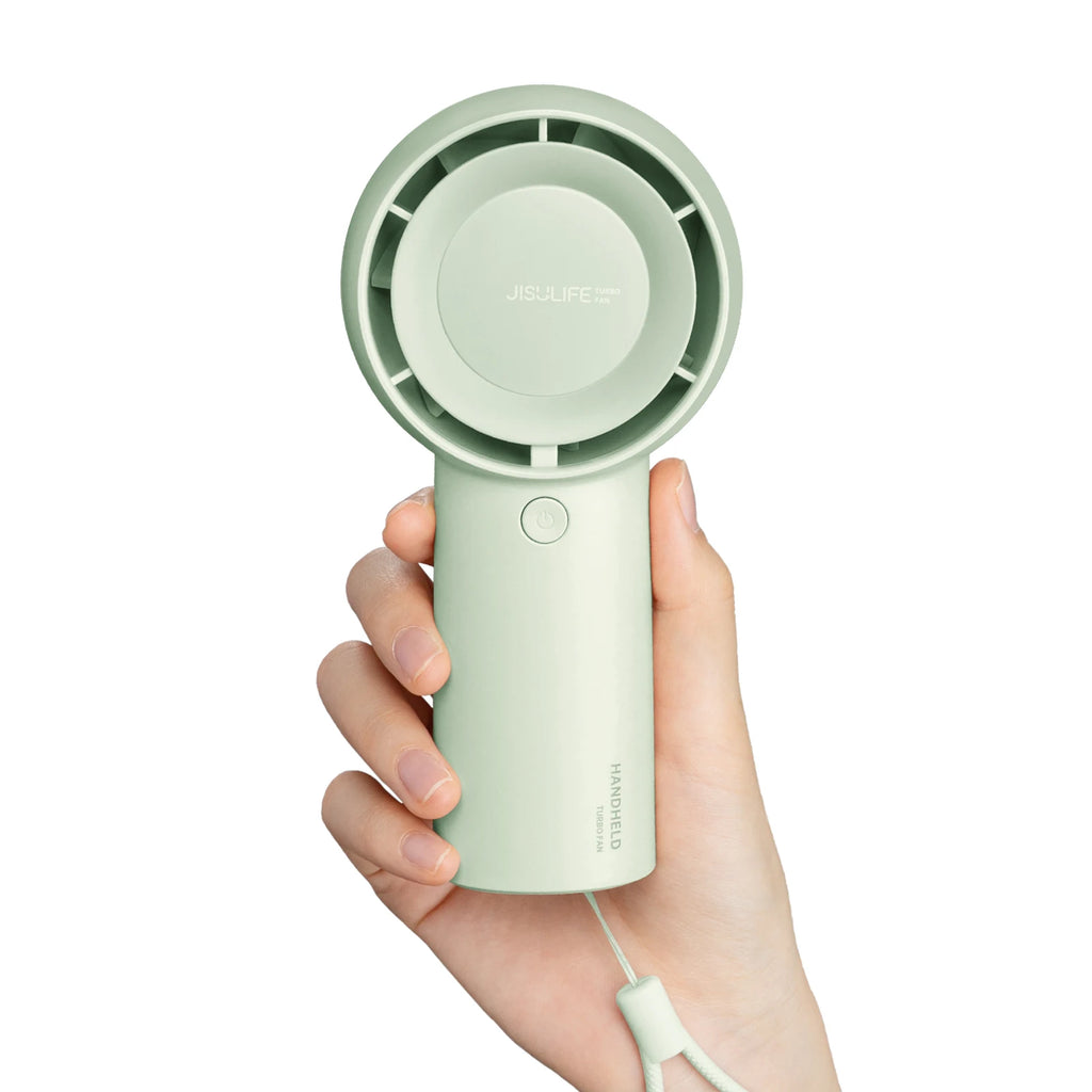 JISULIFE Handheld Turbo Fan, 4000mAh USB Rechargeable Battery , Small
