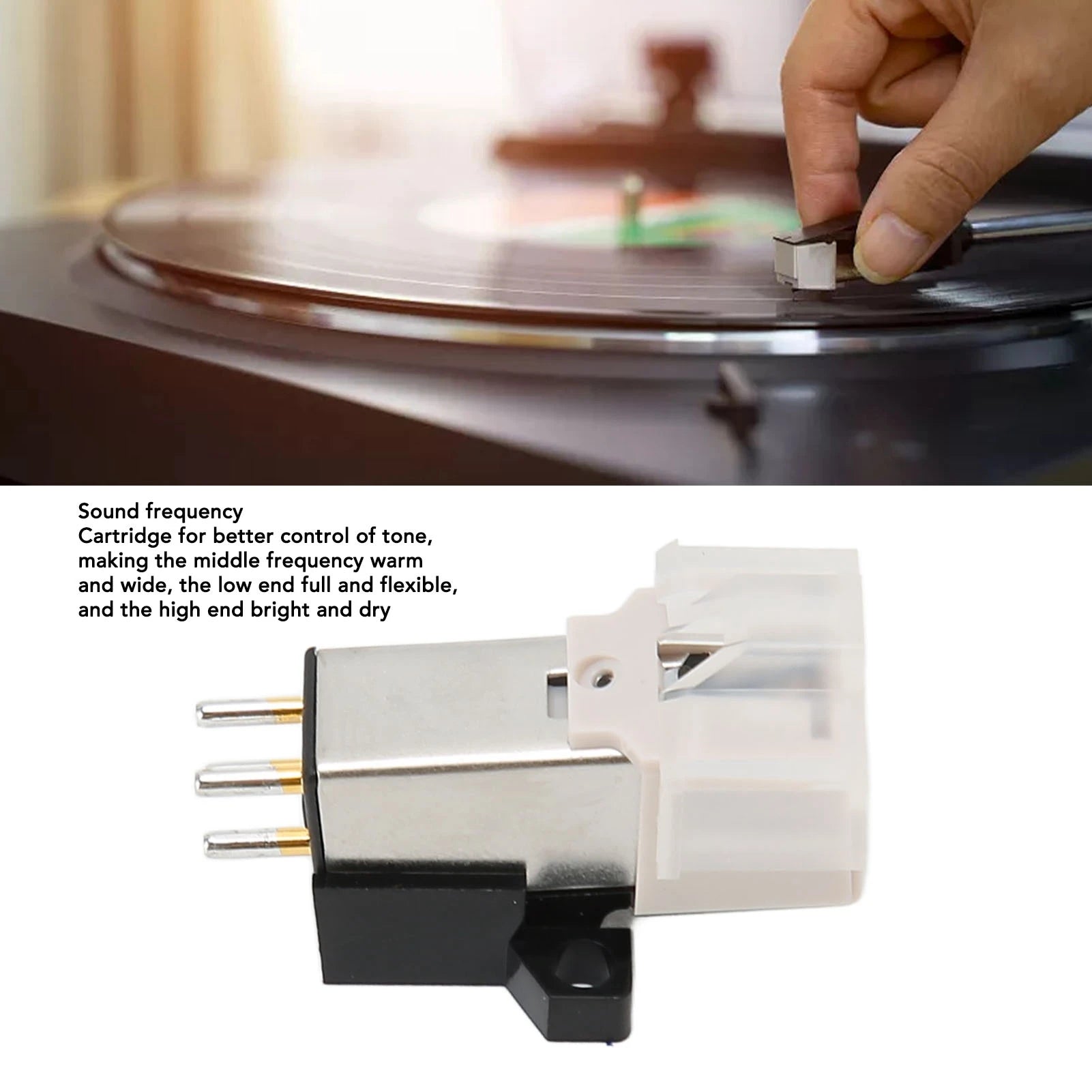 AT3600L Moving Magnet Cartridge Stylus for Vinyl Record Player Turntable Replacement Magnetic Phonograph Needle