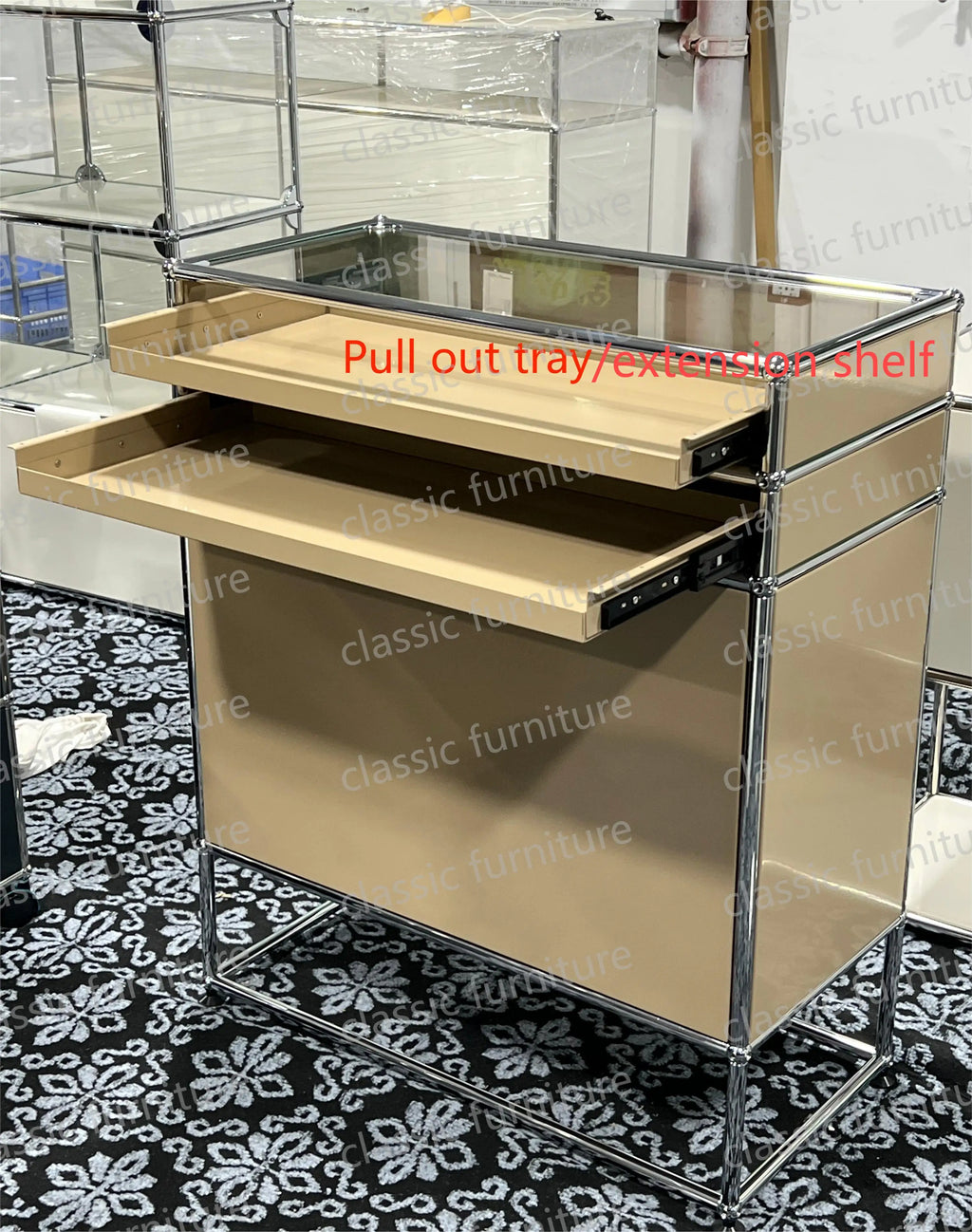 Modular Module Furniture Customized Metal Stainless Steel Cabinet  Storage  Sideboard Shelf DIY Living Room