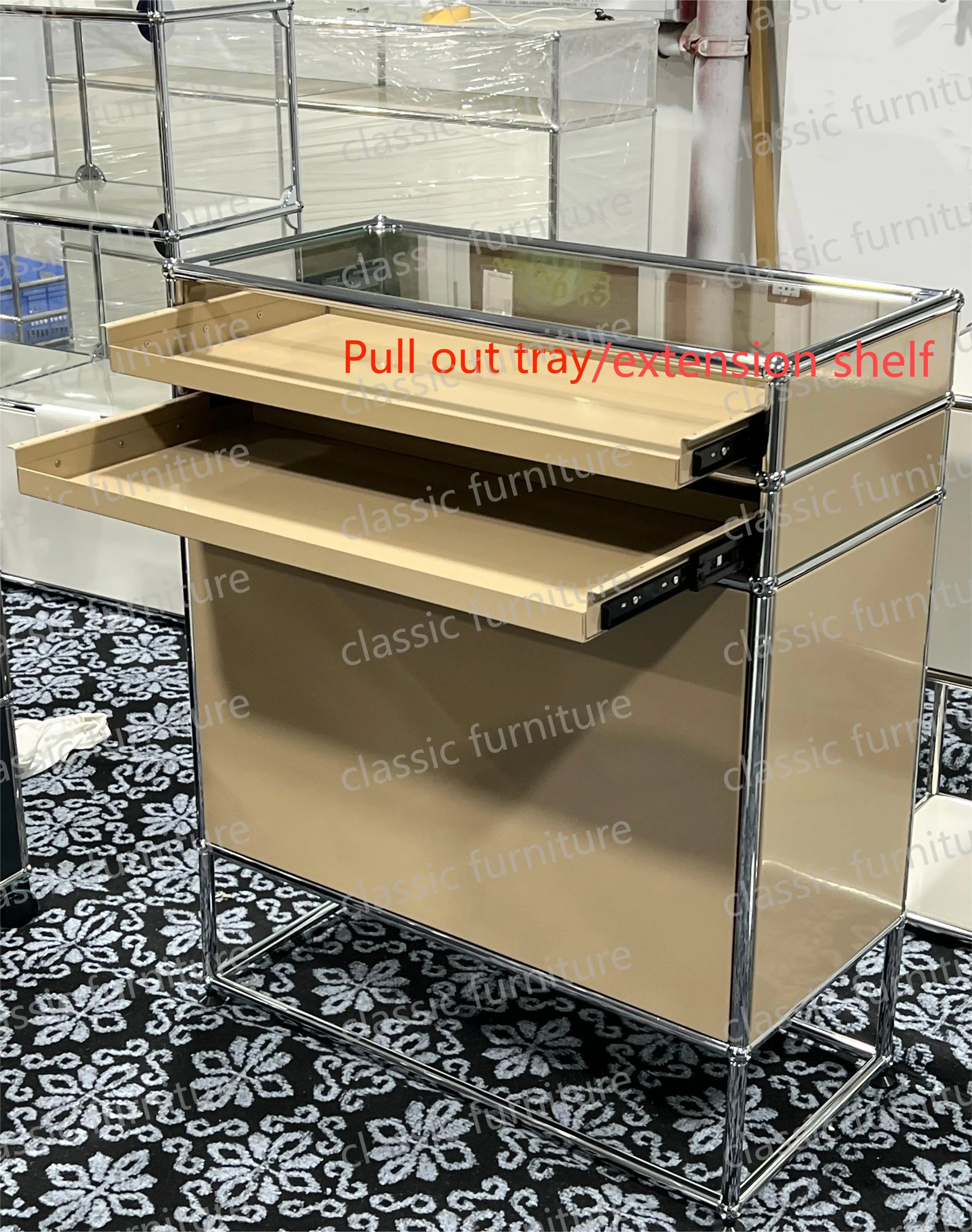 Modular Module Furniture Customized Metal Stainless Steel Cabinet  Storage  Sideboard Shelf DIY Living Room