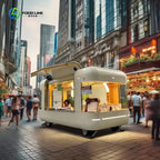 Customized Full Kitchen Equipment Mobile Trailer Camper Caravan Food Truck For Outdoor Commercial Vending Catering