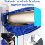 95/120cm Summer Thickened Hanging Air Conditioning Cleaning Cover Kit 9000-18000BTU with Drainage Pipe Spray Brush Summer Set