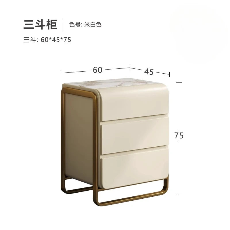 Light luxury modern simple fashion custom high end marble drawer cabinet 3 4 5 6 drawers Dresser home furniture Storage locker