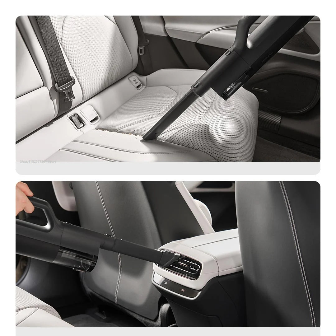 Xiaomi Mijia Car Vacuum Cleaner MJXCQ01QW 21kPa Suction 150mL Dust Cup 2400mAh Battery Washable Filter Element For Car Cleaning