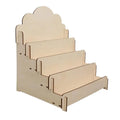4 Tier Sturdy Wood Display Stand Sticker Display Stand Greeting Card Display Stands Card Organizers for Greeting Cards Postcards