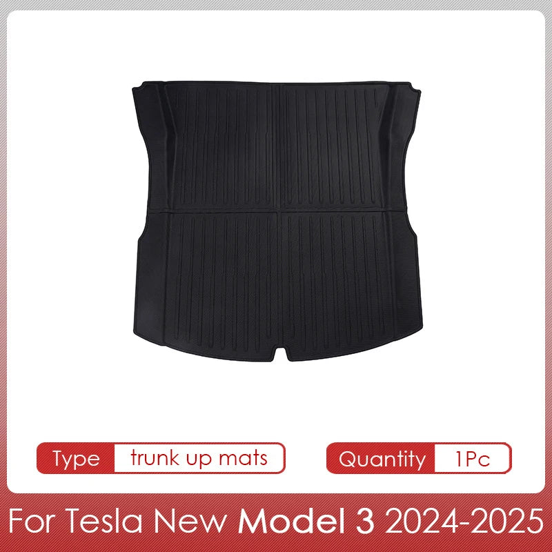 Floor Mats Cargo Liner For Tesla Model 3 2025 Highland Waterproof Anti-slip Trunk Mat TPE Pads Model 3 2024 Highland Accessories