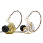 KZ ZS10 Pro 4BA+1DD 5 Driver in-Ear HiFi Metal Earphones with Stainless Steel Faceplate, 2 Pin Detachable Cable