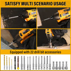 BABEQ 16.8V Brushless Electric Screwdriver 3 Speed Mini Cordless Screwdriver for Household Disassembly Torque Repair Tools