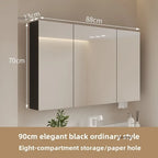Bathroom Wall Mounted Mirror Cabinet Modern Smart Bathroom Cabinets with Mirror Creative Bathroom Storage Cabinet Home Furniture