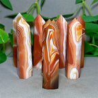 Carnelian Tower Crystal Natural Stone Quartz Home Decoration Minerals Reiki Craft Gifts Energy Healing Meditation Spiritual Love