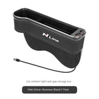 Hyundai N Line I30 Sonata Elantra i40 Kona Tucson IONIQ Santa-fe Venue i20ix25 Car Seat Gap Crevice Slot Storage Box Accessories