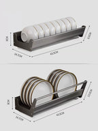 Wall Mounted Kitchen Dish Drainer Dish Drying Rack  Storage & Organization Kitchen Gadgets Shelf Useful Things For Kitchen