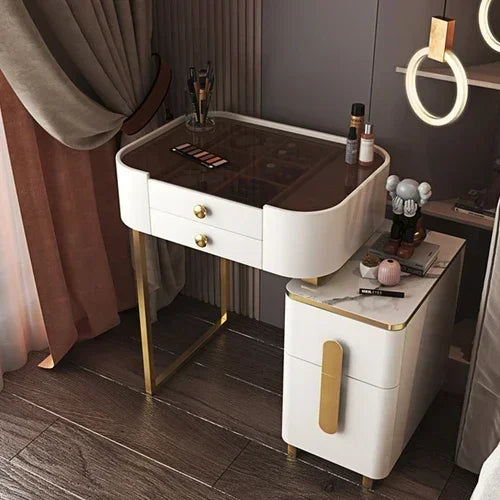 Vanity Makeup Desk Dressing Vanity Makeup Desk Organizers Mirror Storage Dressers Bedroom Multifunctional Schminktisch Furniture