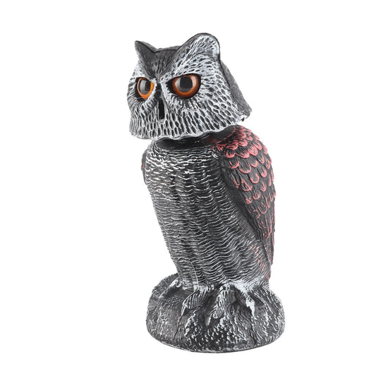 Garden Plastic Shake Head Owl Decor Lifelike Fake Owl Model Ornament for Outdoor Garden Decoration