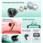 Global Version realme Buds Air 7 Pro Earphone 53dB Real-time Noise Cancellation 11+6mm Dual-DAC Driver Al Live Translator