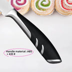 6-piece kitchen knife set, stainless steel steak knife with knife holder, ergonomic handle fruit knife, kitchen cooking knife