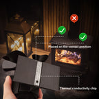 6 Blade Heat Powered Stove Fan Mini Fireplace Fan Log Wood Burner Eco-fan Quiet Fireplace Fan Heater Efficient Heat Distribution