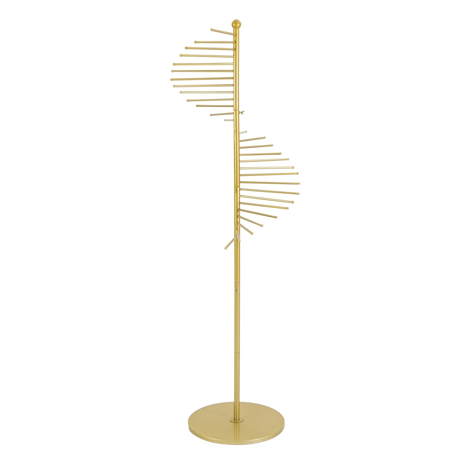 Iron Scarf Display Rack - Floor Standing Spiral Display Rack Clothing Store Hanging Scarf Display Rack Pants Rack
