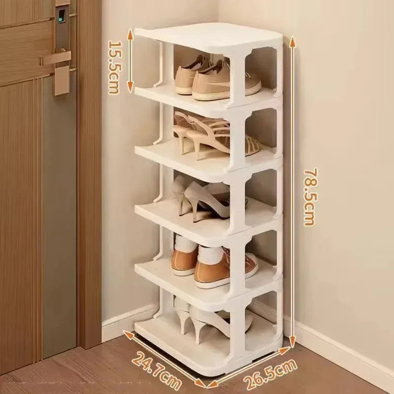 6/9 Layers Stackable Shoe Rack Simple Standing Storage Racks Household Wall Corner Shelves Dormitory Removable Shoe Organizers
