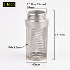 304 Stainless Steel Male Thread Mesh Cover Aquarium Fish Tank Water Pump Inlet Filter Screen Garden Irrigation Pump Hose Filters