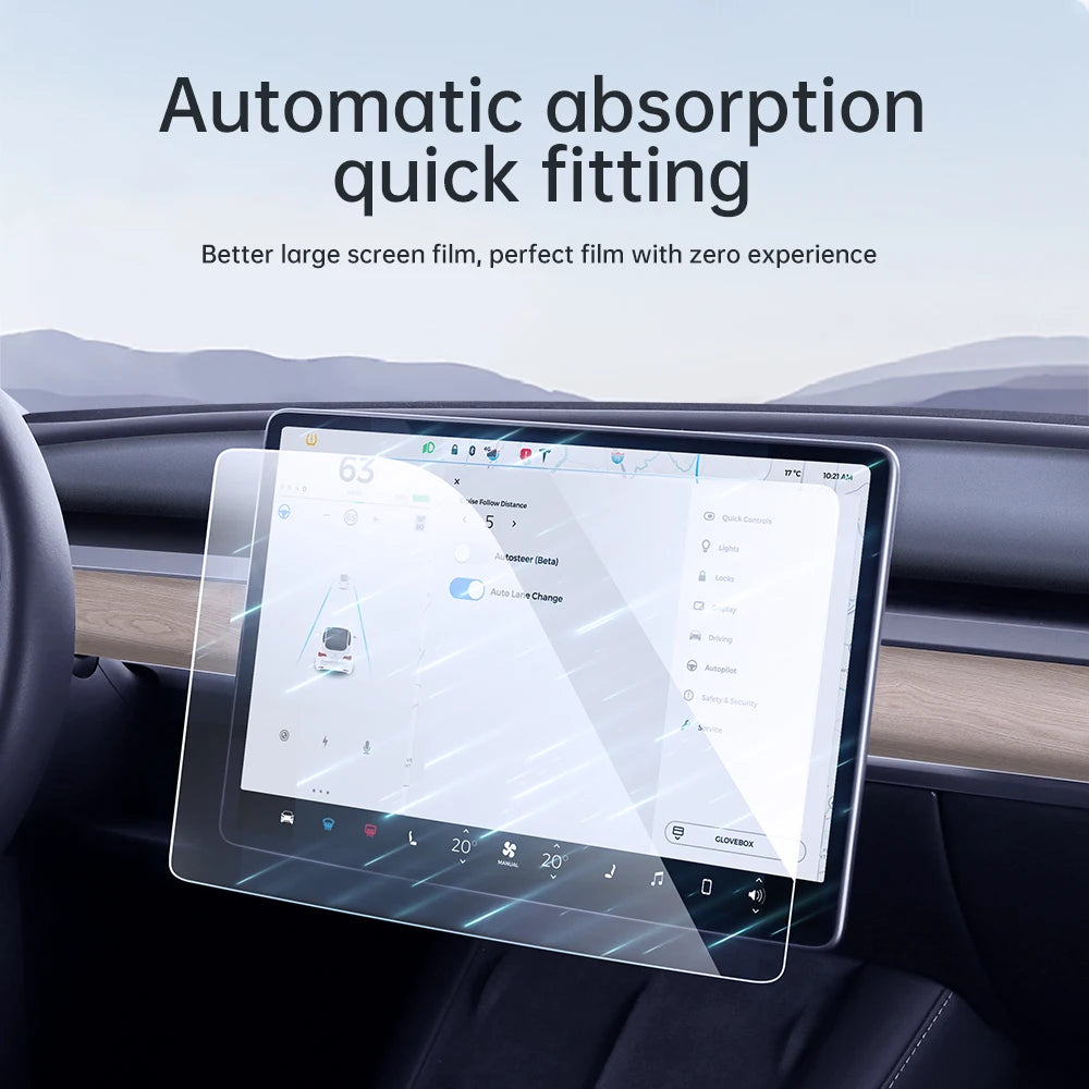 YZ Tempered Glass Screen Protector For Tesla Model 3 Highland Model Y Juniper 2025 Center Console HD Protection Screen Protecto