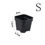 New Thicken Flower Pots Succulents Plant Small Square Planter Cactus Mini Bonsai Pot Tray Creative Home Office Decor Garden Tool