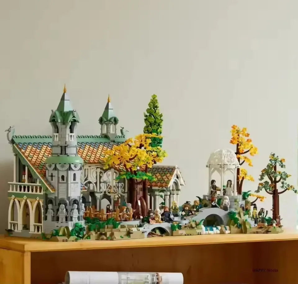 6167pcs Film Series of the Rings Street View Building Blocks Model Compatible 10316 Style Bricks Toy Kid Gifts