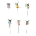6pc Night Light Wings Flower Fairy, Garden Micro Landscape Fairy Tale World Scene Decoration, Flower Pot Bonsai Flower Fairy Plu