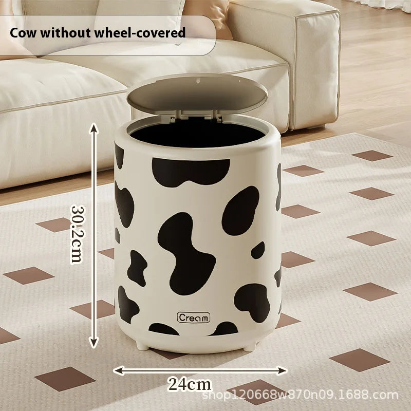 15L Trash Can with pulley  Anti-odor trash Bin with Lid Wastebasket Kitchen Bathroom Large Capacity Garbage Can