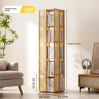 Rotating bookshelf 360 degree floor storage shelf Internet celebrity home simple student bookcase