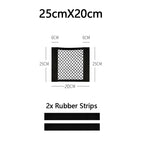 Car Trunk Net Car Double Storage Network Bag Auto Seat Back Fixed Mesh Pocket Universal Car Elastic Velcro Straps Net Organizer