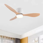 Modern LED Ceiling Fan Lights Low Floor Decorative Lights with Remote