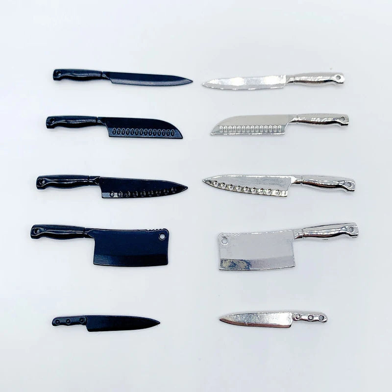 **1pc new 1/12Dollhouse Mini Knives Model Dollhouse Kitchen Cooking Utensils Accessories Children's Pretend Play Toys"
