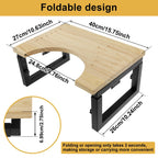 Bamboo Toilet Stool Foldable Adjustable Height Squat Stool Potty Poop Step Stool for Bathroom Improve Squatting Posture Non-Slip