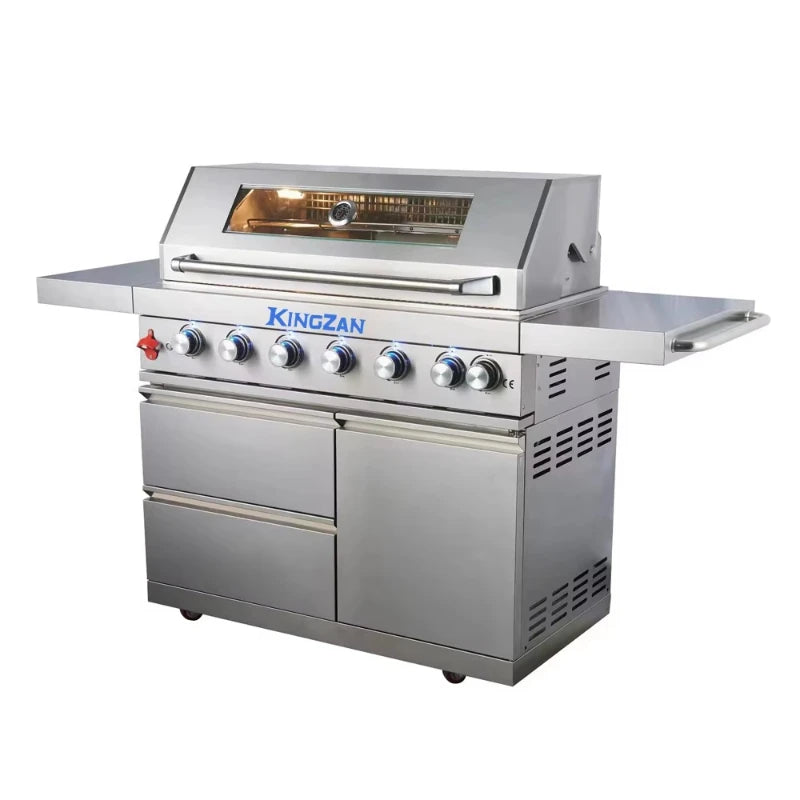 Modern Korean Stainless Steel Outdoor Kitchen Cabinet New Comprehensive Garden BBQ Propane Gas Carbon Island