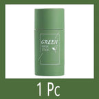 Green Tea & Eggplant Solid Mud Mask - Deep Cleansing, Oil Control, Pore Shrinking & Blackhead Remover | AlluCanFind