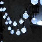 Outdoor LED Crystal Globe Light Solar Fairy Light Garden Light 5/7/12m Solar String Light for Christmas Wedding Party Decoration