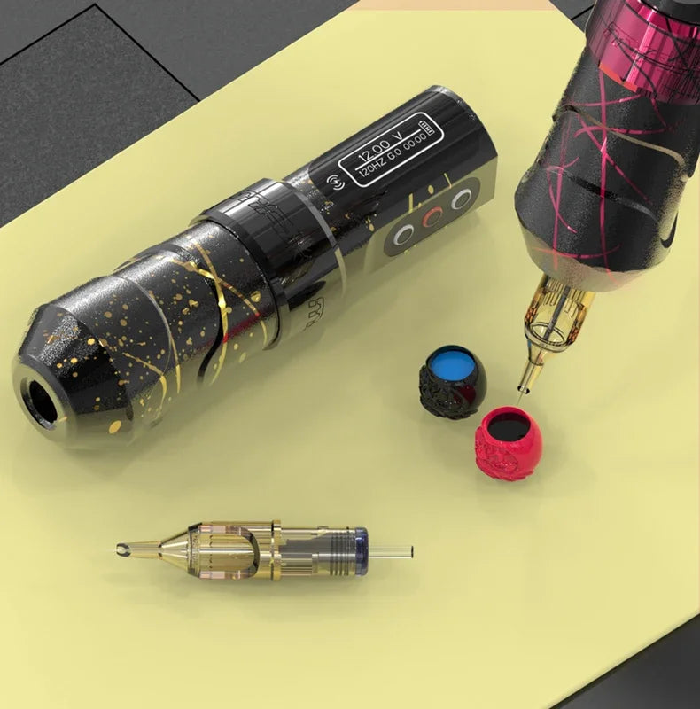 Wireless Tattoo Pen Machine with 2400mAh Battery for Artists