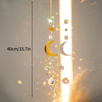 Brass Crystal Rainbow Crystal Hanging Pendants Suncatcher Moon Catcher Stained Glass Wind Chimes Home Garden Decor Kristalle