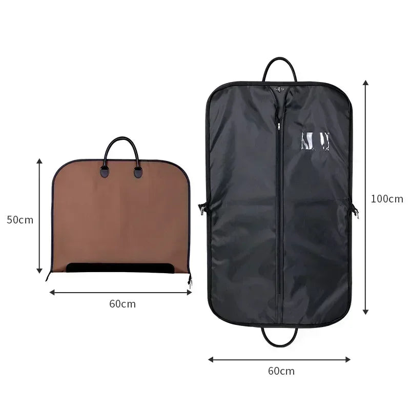 Premium Suit Cover Bag Waterproof Garment Bag with Handle Protective Cover for Clothes Suit Case Dustproof Clothes Organizer