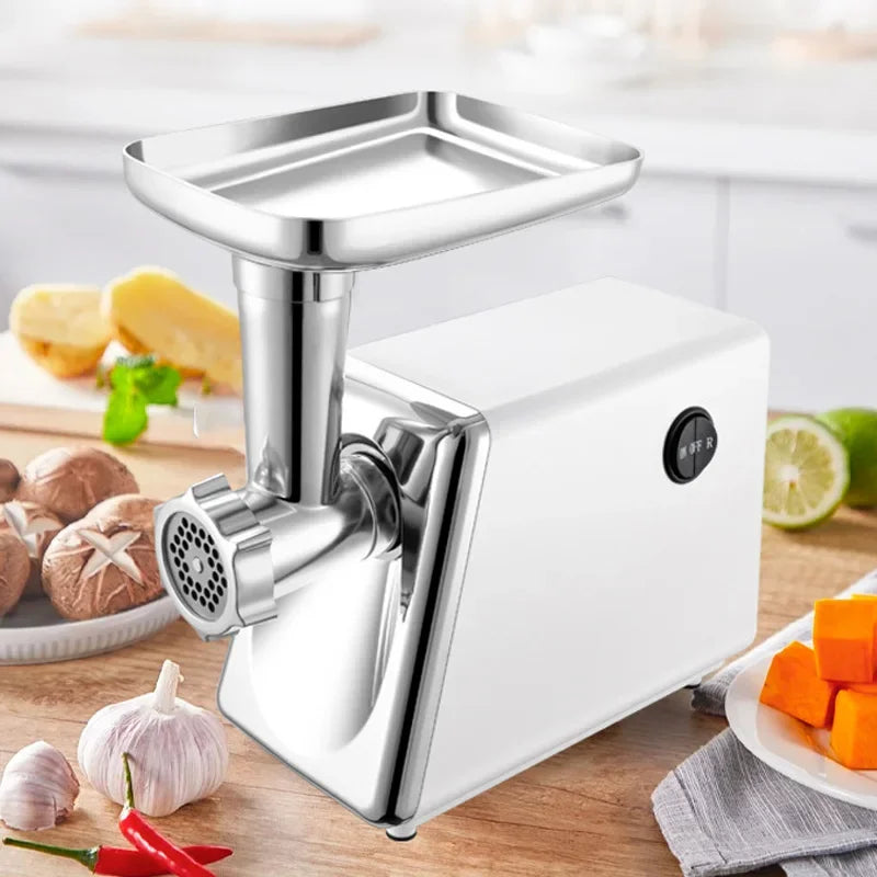 Electric Meat Grinder Sausage Maker with 3 Grinding Plates Food Pusher Meat Mincer Juicer Food Grinder for Home Kitchen
