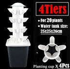 Hydroponic Growing System DIY Balcony Detachable Home Garden Greenhouse Vertical Tower Vegetable Planter