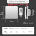 4Inch High Speed Exhaust Fan Toilet Kitchen Bathroom Hanging Wall Wind