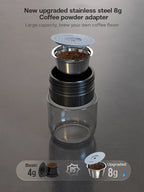 HiBREW Portable Coffee Machine for Car & Home,DC12V  Expresso Coffee Maker Fit Nexpresso Dolce  Pod Capsule  Coffee Powder H4A