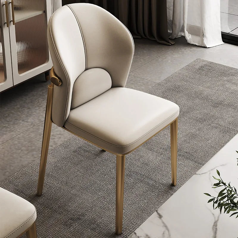 Kitchen Relaxing Dining Chairs Modern Design Comfortable Minimalist Lounge Dining Chair Luxury Elegant Dining Room Furniture
