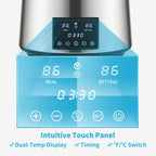 SucceBuy 4L Water Distiller Purifier Filter Dispenser DrinkingBottle Softener Dual Temp Display OverheatProtection HomeAppliance